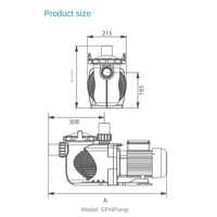 Automatische Kunststoff-Wasserpumpe der EMAUX SPH-Serie für Schwimmbad-Fischteich-Sandzylinder-Pool filter