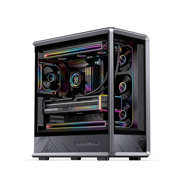JONSBO D401 Grey PC Gaming ATX Chassis Support SPCC SECC ABS Plastic with Side Panel Window
