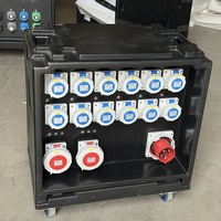 Boîtier de distribution MCB 12 voies 3 phases 5 fils avec surveillance tension/courant pour site d'aquaculture IP44 220V 32A