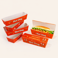 Boîte à Corndog en Carton Écologique de Qualité Alimentaire Personnalisée, Emballage pour Corndog Coréen, Boîte à Hot-Dog avec Insert