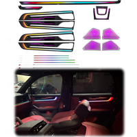 Kit d'éclairage d'ambiance LED pour Porsche Cayenne 2024-2027, garniture de tableau de bord, couvercle de klaxon, lampe de boîte de rangement de levier de vitesse