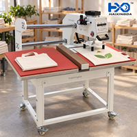 Gemakkelijk te bedienen, betrouwbare pneumatische dubbelstation warmtepersmachine voor het bedrukken van T-shirts, kleding en kledingproductie.