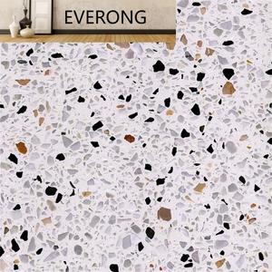 Table basse en <span class=keywords><strong>béton</strong></span> écologique, bloc de ciment, cristal rond, terrazzo - Product Image 1
