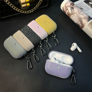 Étui pour écouteurs avec motif en tissu pailleté pour <span class=keywords><strong>Airpods</strong></span> Pro3 <span class=keywords><strong>1</strong></span>/2 3ème 4ème, écouteurs sans fil, protection d'origine Bluetooth - Product Image 2