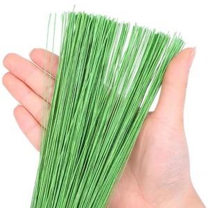 Manualidades DIY, 100 Piezas de <span class=keywords><strong>Alambre</strong></span> Floral, Varillas de Plástico <span class=keywords><strong>para</strong></span> Flores Artificiales, Tallos Verdes <span class=keywords><strong>para</strong></span> Plantas, Alambres de Hierro <span class=keywords><strong>para</strong></span> Floristería, Día de San Valentín, Hecho a Mano - Product Image 5
