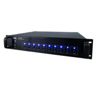 Système OBT-8012 Pa Sélecteur d'alarme incendie matriciel 10w Sélecteur de haut-parleur 10 zones Système de sonorisation