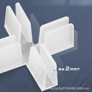Nouveaux clips en plastique Jiateng, épaisseur 2 mm+, en forme de croix, en T et en L, pour renforcement des panneaux KT et des aquariums en verre - Product Image 1