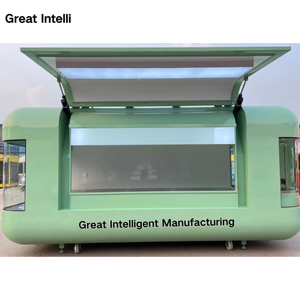 Superbe remorque alimentaire mobile personnalisée Intelli pour crêpes, churros, pizza, hot-dogs, kiosque, bar, van, café, restauration, vente de snacks - Product Image 1