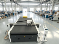 Máquinas de corte CNC de cama plana para cartón corrugado, vinilos para vehículos, folletos, murales de pared y corte digital CNC