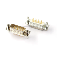 Conector HCD DP15 Estándar con Tornillo Fijo D-Sub DB9 DB15 DB25 DB37 Macho Hembra Tipo Placa de Inserción 9/15/25/37 Pines Paquete de 50