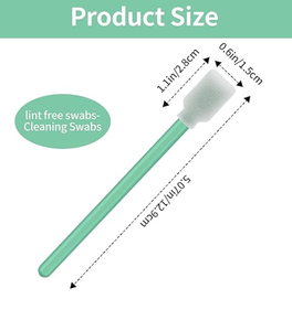 Outils de nettoyage de coton-tige d'industrie Non tissé antistatique dépoussiérage pour lentille de fenêtre de protection Laser 100 pièces par sac - Product Image 5
