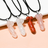 Pendentif créatif poli en pierres précieuses naturelles, forme unique, quartz rose et jaspe rouge, accessoire de collier pour la guérison