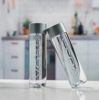 Bouteilles d'eau minérale en verre borosilicate Voss de haute qualité, cylindres de 250 ml à 800 ml, étanches, sans BPA, réutilisables avec bouchon à vis