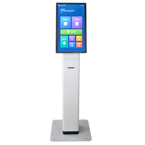21.5 Inch <strong>Kiosk</strong> Stand Advertising Self Touch Screen Information Checking In Printing <strong>Kiosk</strong> Queue Management <strong>Kiosk</strong> For Restaurant - Product Image 2