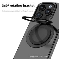 Coque de téléphone PC électroplaquée pour iPhone Samsung, support rotatif magnétique effet miroir, coque de luxe pour bureau, tendance