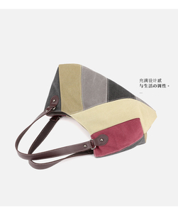 2025 New Arrival Women's Shoulder <b>Bag</b> Trendy Versatile and Stylishly Minimalist Korean-Style <b>Canvas</b> featuring <b>Large</b> Capacity - Product Image 5