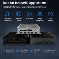 Carcasa de PC Industrial Mini-ITX de Aluminio sin Ventilador, OEM ODM, Chasis de Computadora Integrada, Soporte de E/S Personalizado, DM11 en Stock, Tubo de Calor de Cobre