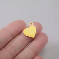 Breloques Étoile, Soleil, Cœur, Feuille d'Érable en Acier Inoxydable Couleur Or, Pendentif DIY pour Boucles d'Oreilles Créoles, Fabrication de Bijoux, Vente en Gros