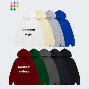 Wholesale Price Solid Color Custom Brand Design Streetwear Custom Unisex Hoodies