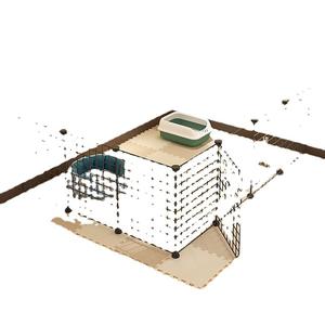 Edelstahl Solid Modern <span class=keywords><strong>Pet</strong></span> Fence Hunde käfig Innen barriere Frei kombinierbare Anti-Escape-Trainings toilette Umwelt freundlich Klein - Product Image 5