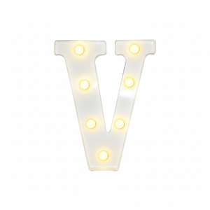 Luce LED a Forma di V Bianca con 7 Lampadine, Dimmerabile, Durata 50000 Ore, per Decorazioni Casa e Feste - Product Image 2