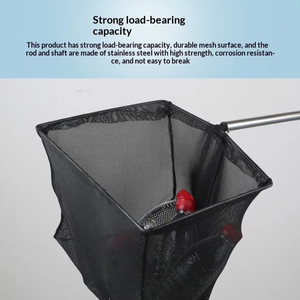 Geri Çekilebilir Çevre Dostu Geniş Gözenekli Akvaryum Balık Ağı Kalınlaştırılmış Paslanmaz Çelik Boru Kilitlenebilir Teleskopik Ağır Hizmet Tipi Balık İçin - Product Image 6