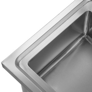 Fregadero Utilitario de 1 Compartimiento, Independiente, de Acero Inoxidable, Pequeño, para Cocina, Garaje, Restaurante, Lavandería - Product Image 2