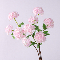 Fabricants Vente en Gros Fausses Fleurs Décoratives 3 Tête Boule de Neige Hortensia Décoration de Mariage Centre de Table Fleur