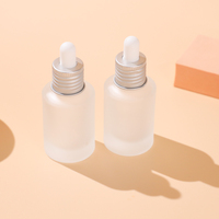 Flacon en verre de voyage portable de 30 ml avec compte-gouttes - Bouchon sécurisé pour les soins de la peau en déplacement - Flacon en verre pour huile essentielle de taille personnalisable