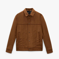 Veste utilitaire tendance en daim de haute qualité pour homme