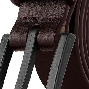 Ceintures en cuir 2026, ceintures en cuir véritable de haute qualité avec boucle en acier respirante, fabrication sur mesure au Pakistan - Product Image 3