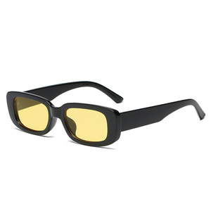 Xsy <b>Small</b> Square <b>Frame</b> Pc Material <b>Sunglasses</b> Black Women's Classic European Style Uv400 Protection Outdoor Sports Driving - Product Image 4