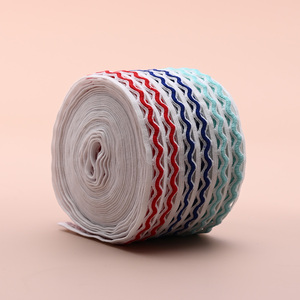 Nylon Spandex đầy màu sắc sóng gấp TRIM ban nhạc đàn hồi băng đàn hồi cho Diy may và trang trí - Product Image 1