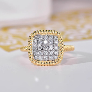 Anello elegante scintillante per donna, gioielli da dito alla moda e chic - Product Image 1
