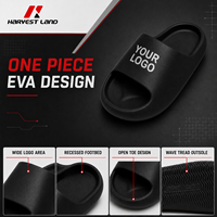 Sandalias EVA con Logotipo Personalizado, de Una Pieza con Tira Ancha, Ligeras, Antideslizantes, para Ducha, Calzado Promocional OEM