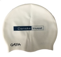 Bonnet de bain en silicone personnalisé avec logo pour cheveux longs, haute élasticité, imperméable, unisexe