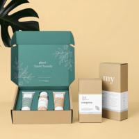 Boîte d'expédition en carton ondulé personnalisée, écologique, en papier kraft, pliable, pour bougies, parfums, soins de la peau, cosmétiques, emballage cadeau