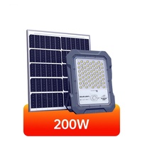 Projecteur LED solaire étanche IP66 en aluminium de haute qualité 60W-1500W avec détecteur de mouvement pour jardin extérieur, ferme, cour, cour