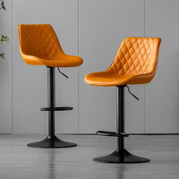 Comptoir pivotant Chrome tabourets de bar maison haut pas cher noir métal cuir tabourets chaises de bar moderne pas encore de commentaires 110 vendu
