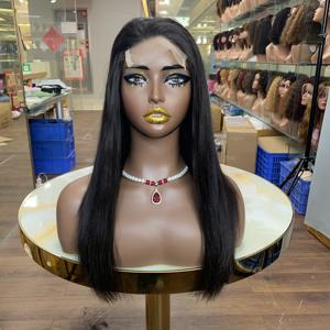 Perruques lisses de qualité supérieure, bob 18 pouces, fermeture en dentelle 4x4, cheveux humains vierges non traités 100% vietnamiens, 250 grammes - Product Image 1