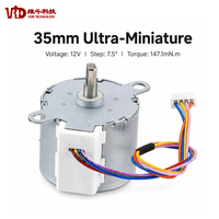 Moteur pas à pas à engrenages VGSM3589 35 mm NEMA 14 12V 15 degrés 2 phases, rapport de boîte de vitesses 85:1, pour essuie-glace d'objectif et caméra de surveillance