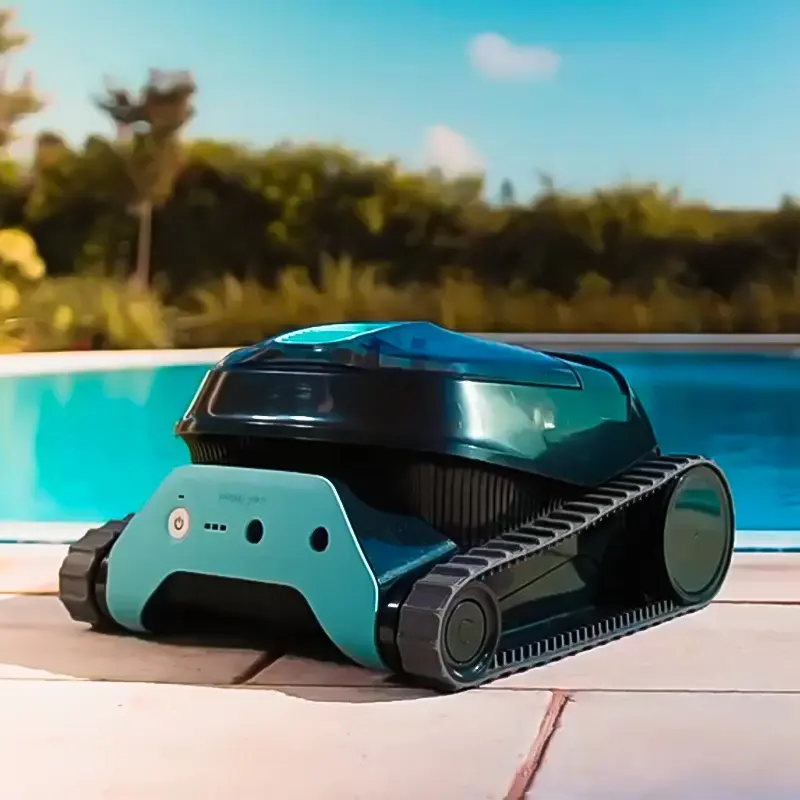 Robot pembersih kolam listrik otomatis, pembersih Robot pembersih kolam renang nirkabel cerdas, dapat diisi ulang tanpa kabel