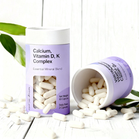Emballage personnalisé en tube de papier écologique de qualité alimentaire pour capsules de chlorure de potassium et de sodium |   Estampage interne de fenêtre en PVC cylindrique