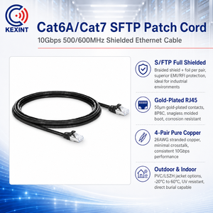 Cordon de raccordement intérieur extérieur Cat6 Cat6A Cat7 Cat8 SFTP 10M 20M 25M 30M 50M Câble réseau <span class=keywords><strong>Ethernet</strong></span> LAN Câbles de communication - Product Image 2