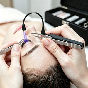 Système de <span class=keywords><strong>Lampe</strong></span> UV Professionnel pour Extensions de Cils 1W, Séchage Rapide en 2s, Lumière LED pour Colle à Cils avec Pédale <span class=keywords><strong>Sans</strong></span> <span class=keywords><strong>Fil</strong></span> et Col de Cygne Flexible - Product Image 6