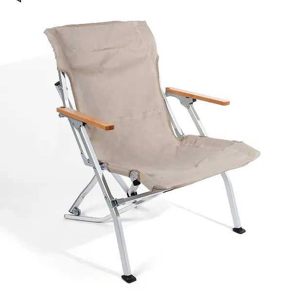 Chaise de plage de Camping pliante en aluminium, Portable et personnalisé, 2024