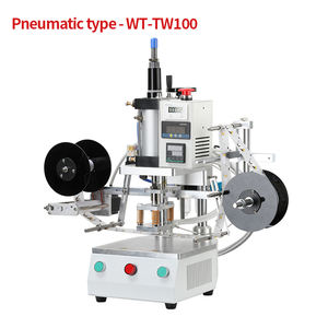 Machine de marquage à chaud entièrement automatique, machine de transfert thermique, machine de gaufrage <span class=keywords><strong>pneumatique</strong></span>, machine de marquage de logo pour masques, chapeaux, <span class=keywords><strong>chaussettes</strong></span> - Product Image 5