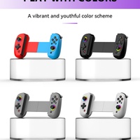 HYT D8 Volante de Juego Inalámbrico Retráctil con Bluetooth, Controlador de Juego con Botón Turbo, Motor de Vibración, Giroscopio de Seis Ejes para Teléfono