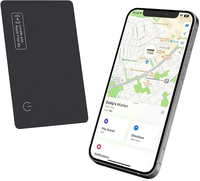 Traceur de portefeuille en PVC RFID 13,56 MHz, fin, étanche, localisateur d'objets (iOS uniquement), étiquette de bagage, passeports, téléphone