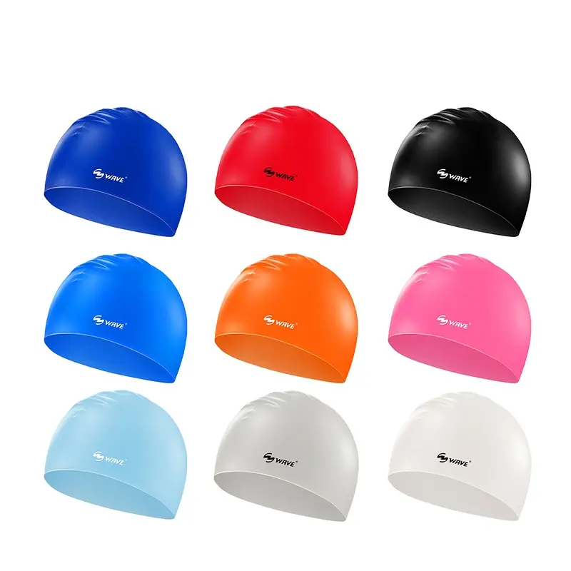 WAVE Accept custom sizes various colors nice quality swim silicone cap